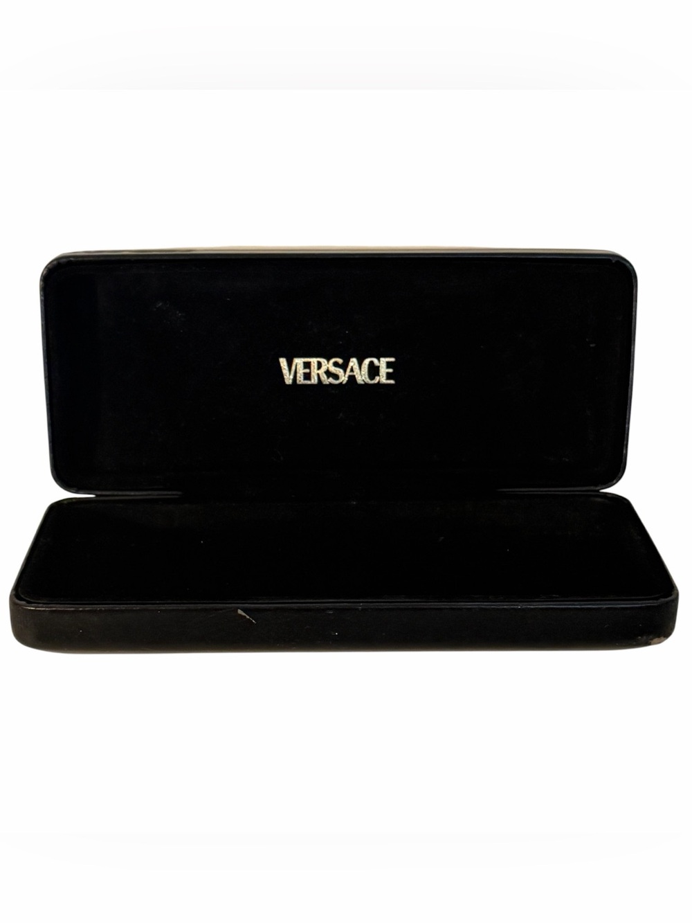 Versace Black Hard Case To Fit Glasses Sunglasses Embossed Medusa Logo Adult